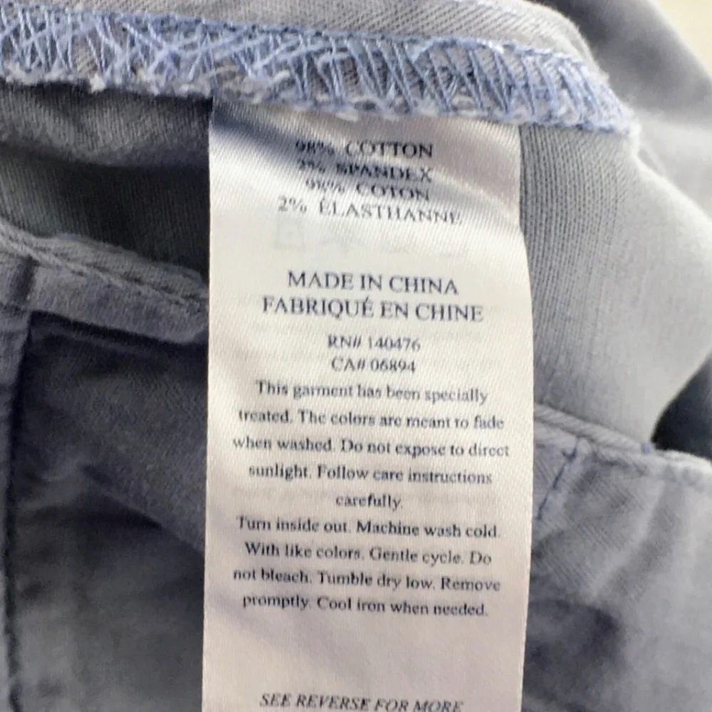 Faherty Mens Shorts Chino Stretch Blue 9.5